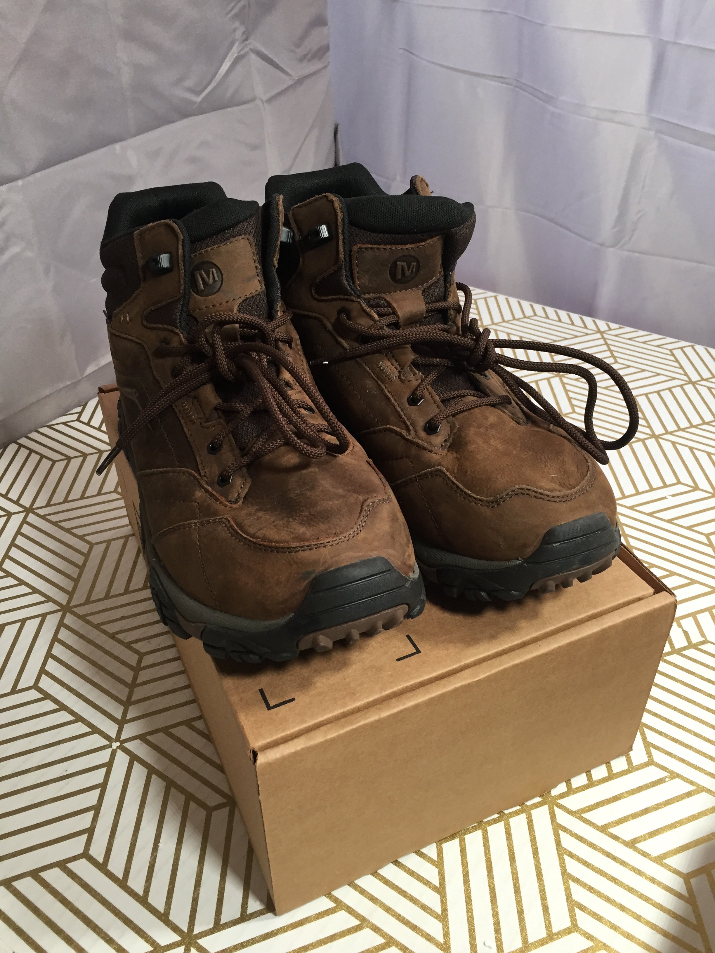 Merrell Men's Moab Adventure Mid Waterproof Hiking Boot J91819W (8038510133486)